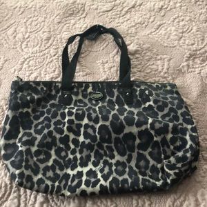 Coach animal print large tote bag